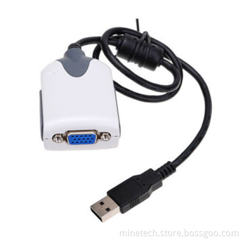 USB to VGA adapter, supports desktop display extend, multi-screen,screen rotation modes 2,048x1,152p